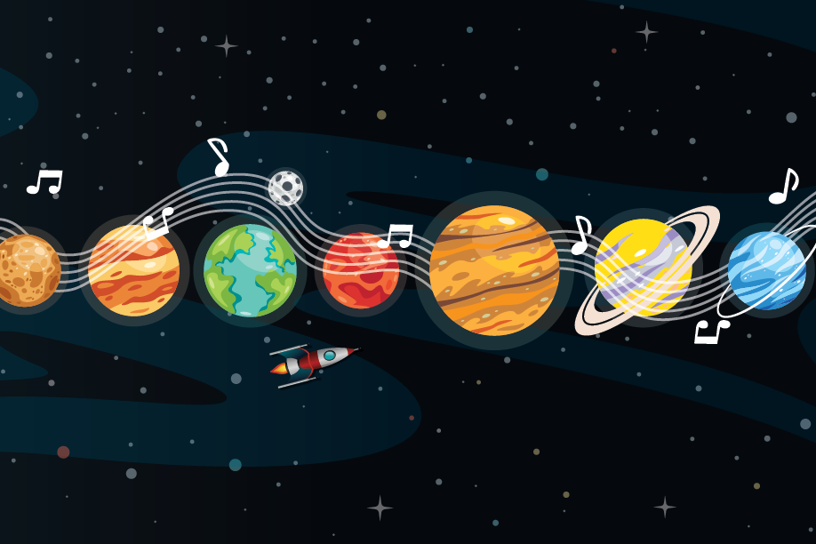 Cosmic Cubs Learn About The Musical Solar System